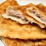 Quiche with chorizo, potato, halloumi